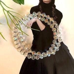 Elegant Crystal Beaded Bracelet Set